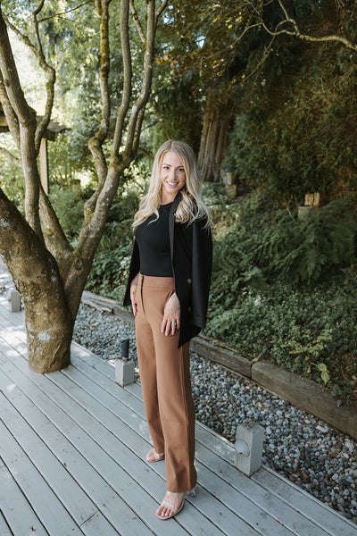 Draped Wide Leg Pants in Camel – Issue Clothing Co.