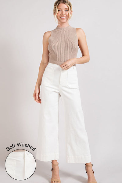 Soft Wide Leg Pant - Off White