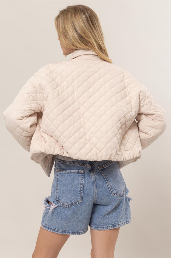 Quilted Jacket - Ecru