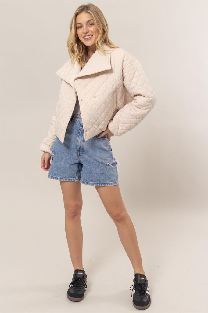 Quilted Jacket - Ecru