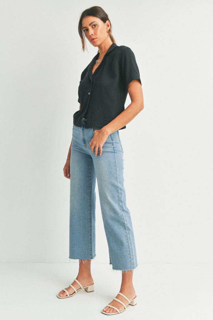 Slim Wide Leg Denim - Medium