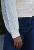 Crochet Long Sleeve Cardigan - Cream