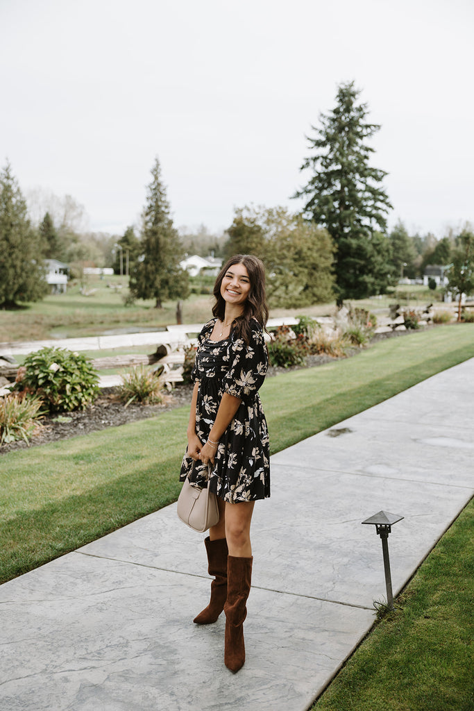 Floral Babydoll Fall Dress