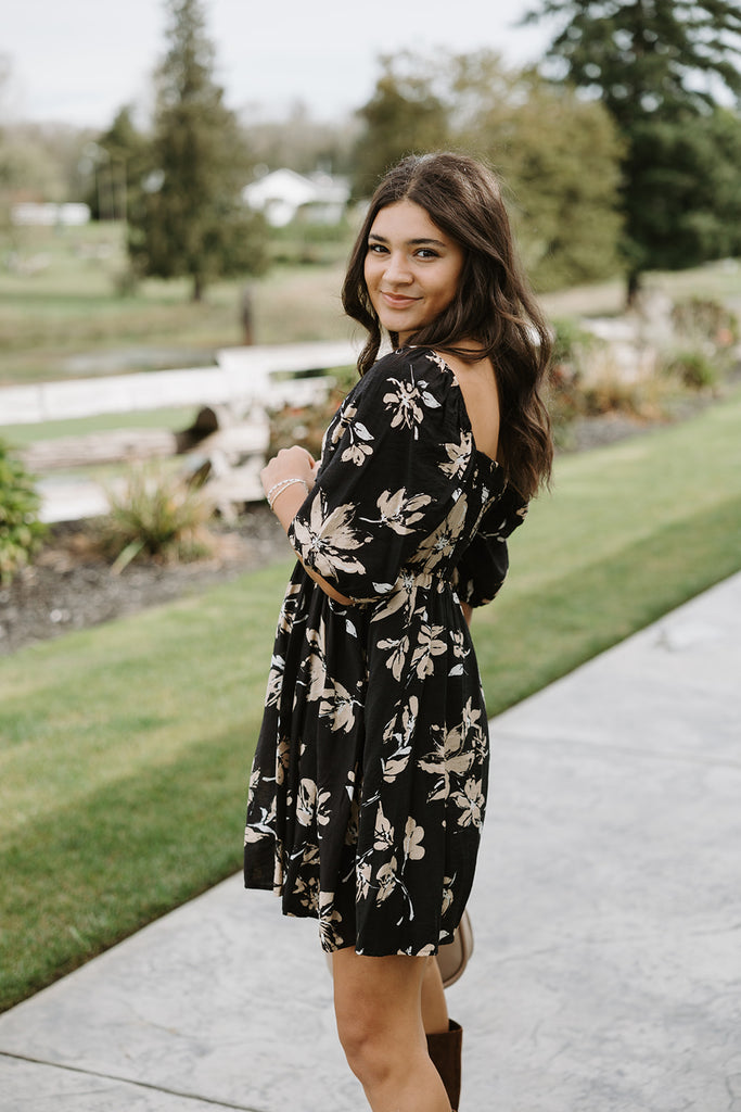 Floral Babydoll Fall Dress