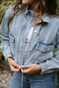 Denim Jacket with Pocket - Light Blue