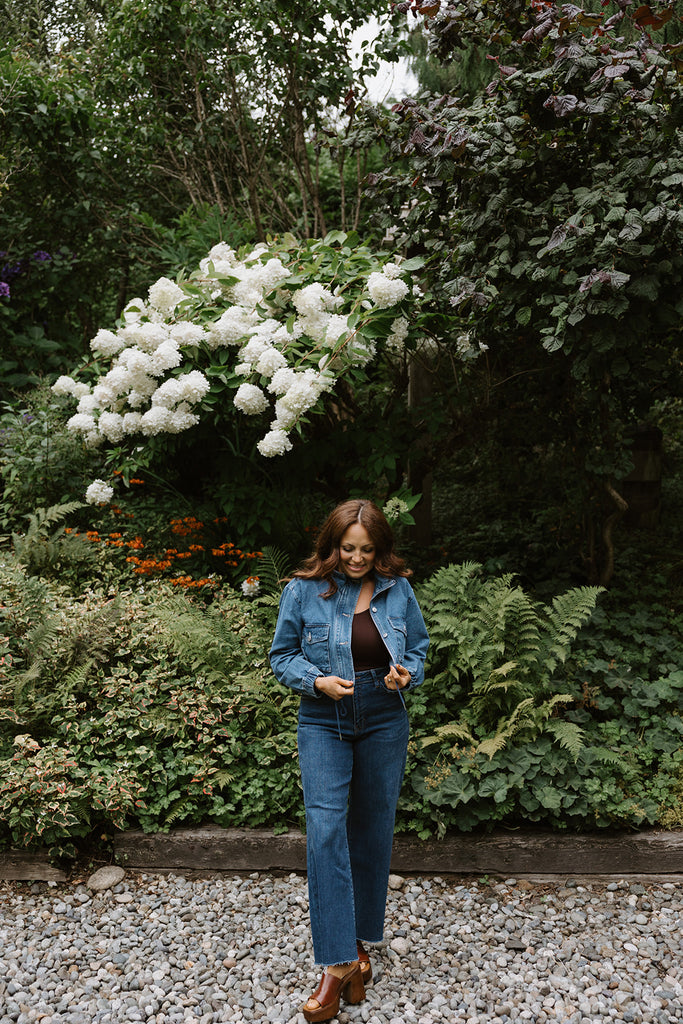 Denim Jacket with Pocket - Blue