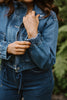 Denim Jacket with Pocket - Blue