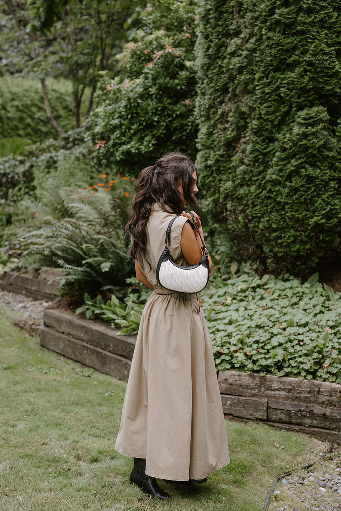 Khaki Skirt & Top Set