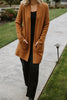 Open Knit Cardigan - Caramel