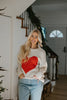 Knit Oversized Heart Sweater