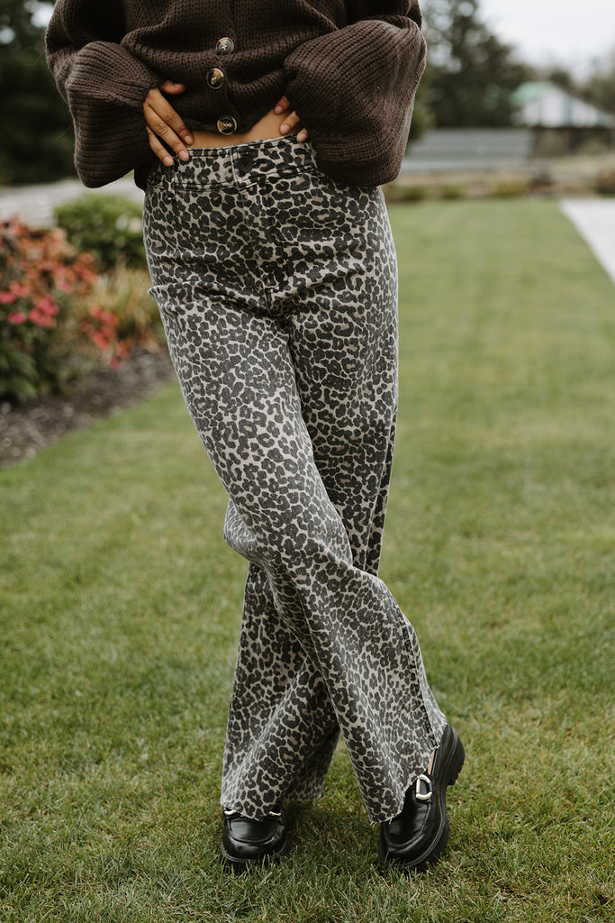 Classic Stretch Trouser - Leopard