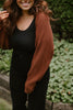 Cropped Ballet Shrug - Brown