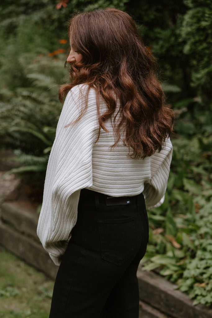 Cropped Ballet Shrug - Cream