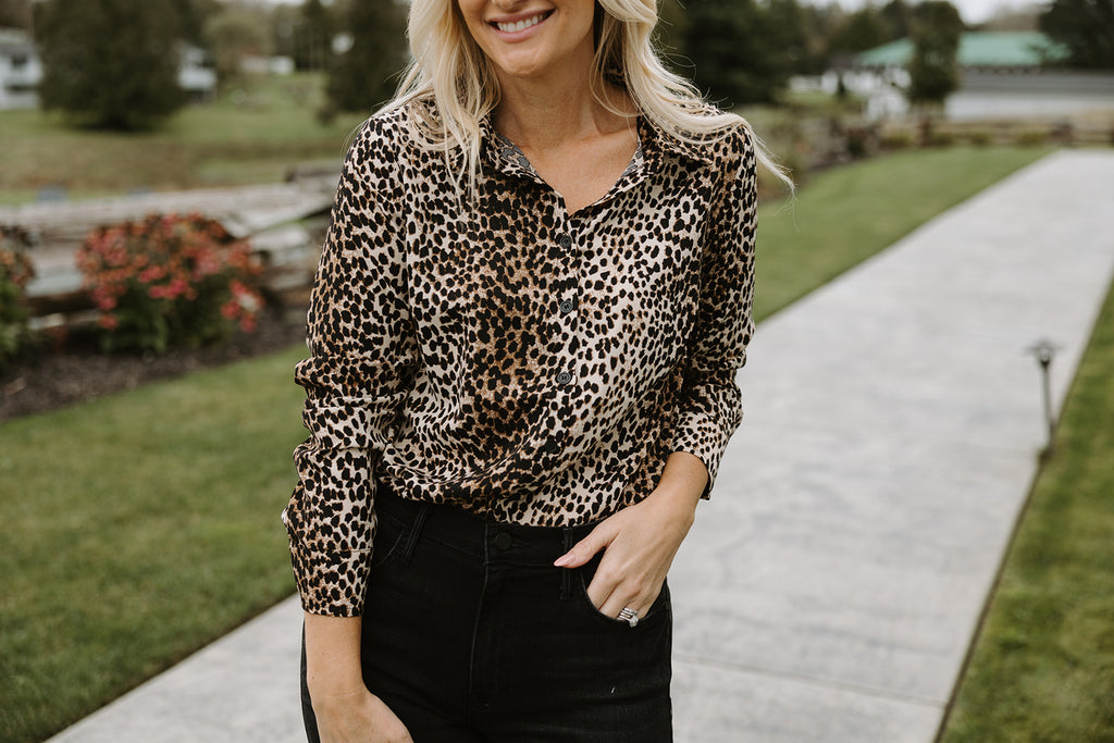 Leopard Print Blouse