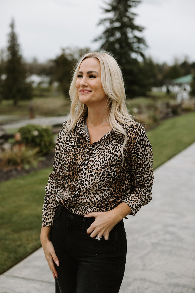 Leopard Print Blouse