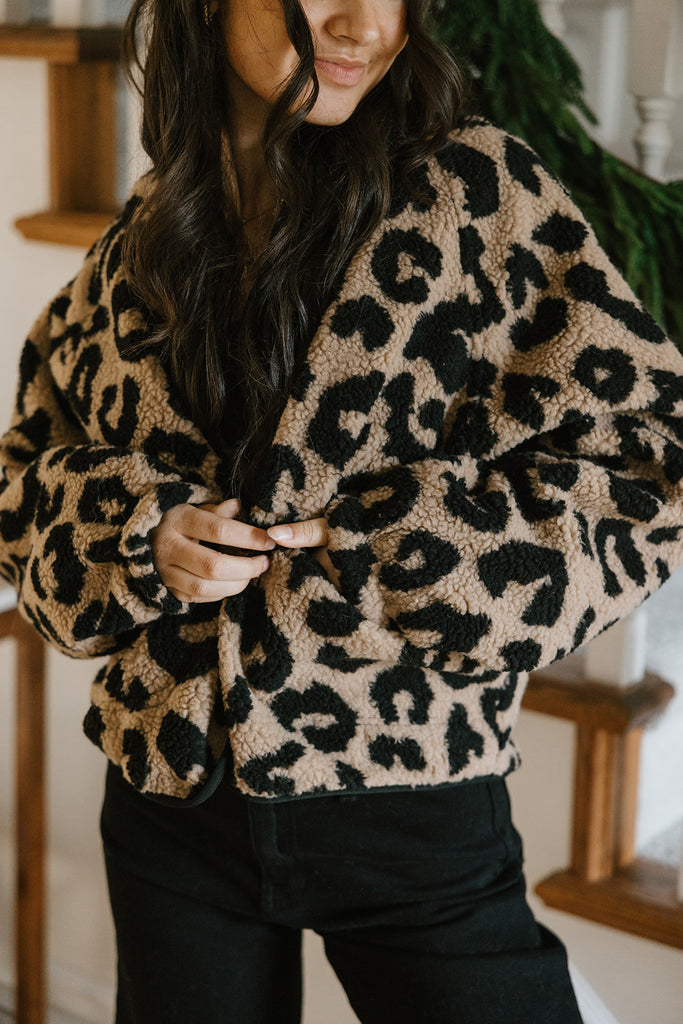 Shearling Leopard Jacket