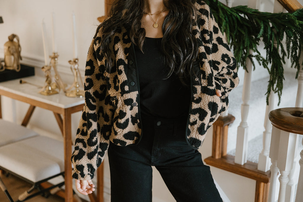 Shearling Leopard Jacket