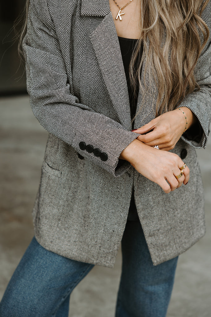 Notch Collar Longline Blazer