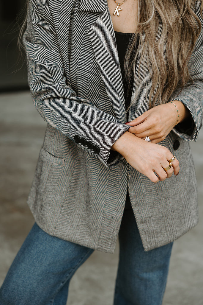 Notch Collar Longline Blazer