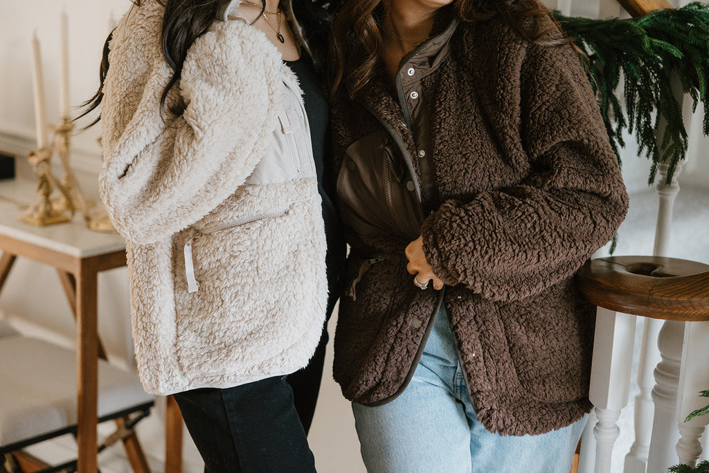 Button Up Fleece - Cream