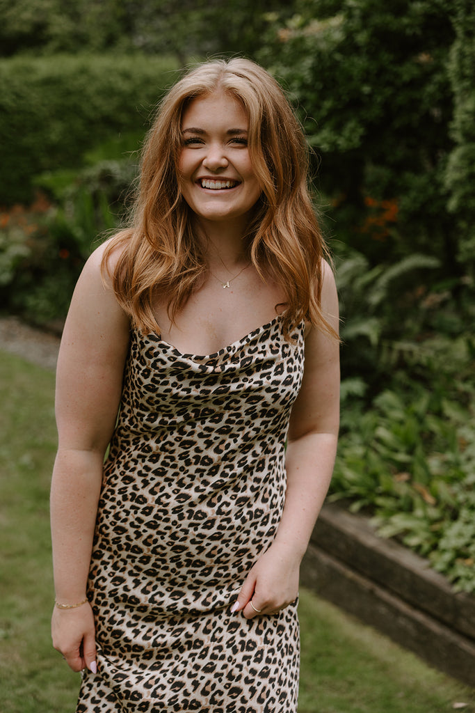 Leopard Print Slip Dress