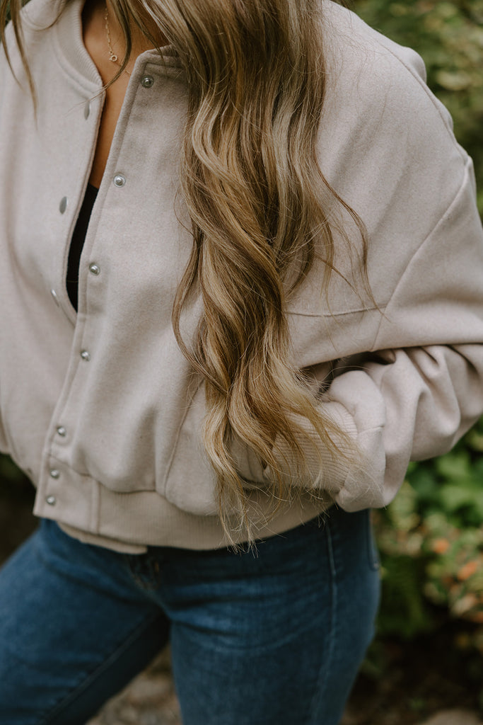 Bomber Jacket - Taupe