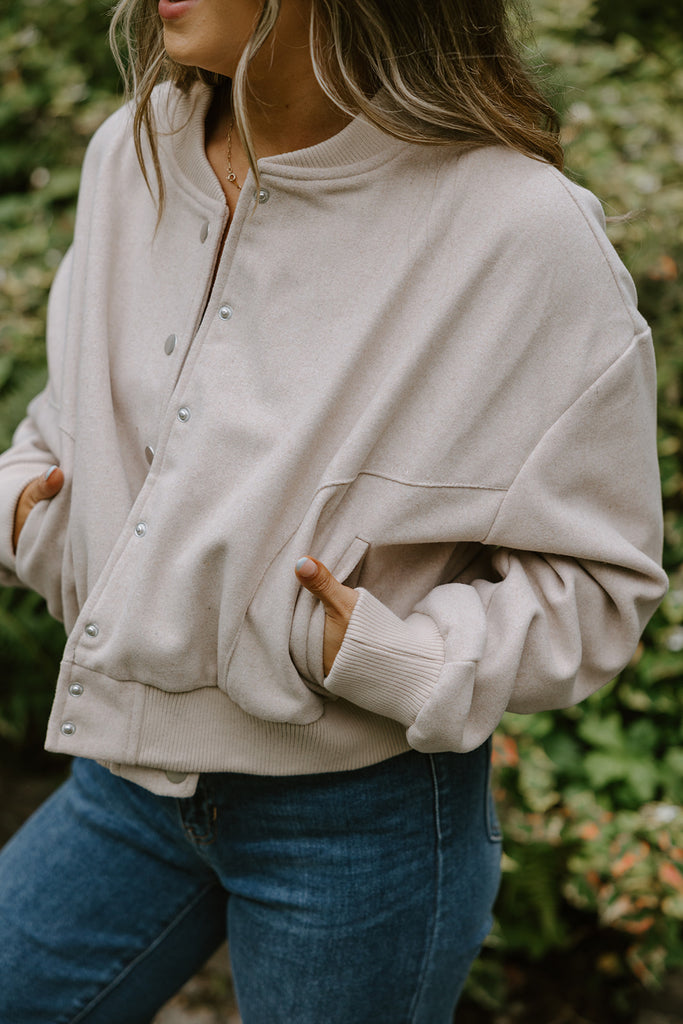 Bomber Jacket - Taupe