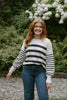 Striped Navy & Cream Sweater