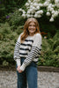 Striped Navy & Cream Sweater