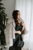 Faux Fur Jacket - Light Mocha