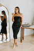 Sequin Cocktail Dress - Black