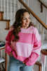 Colour Striped Sweater - Pink