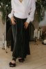 Pleated Maxi Skirt - Black