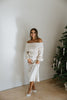 Off Shoulder Holiday Sweater - Cream