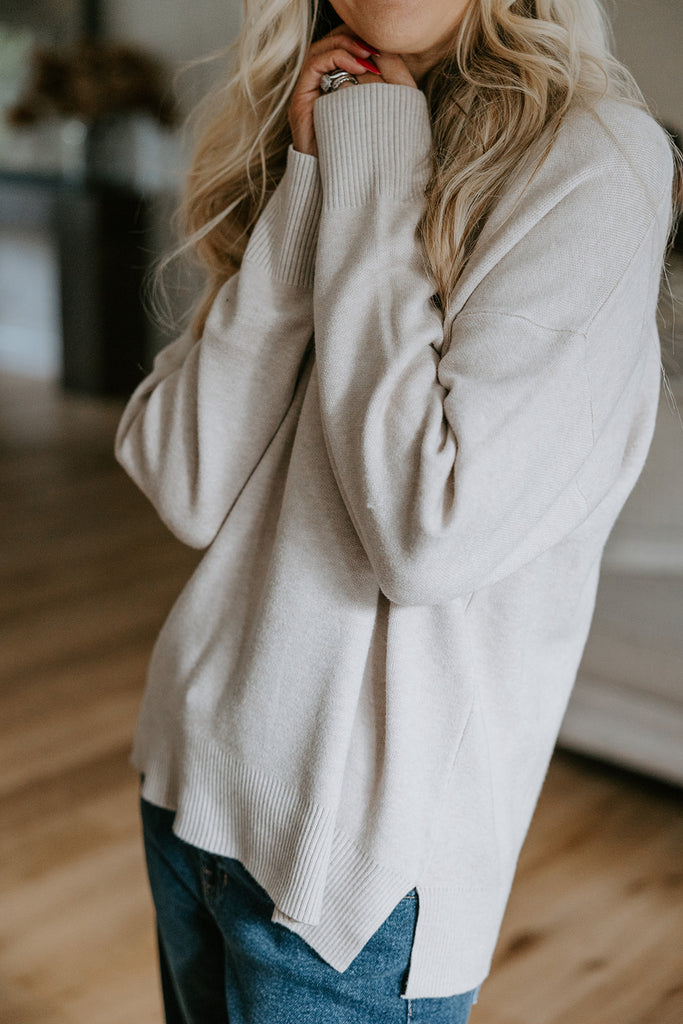 Soft Touch Spring Sweater - Oat