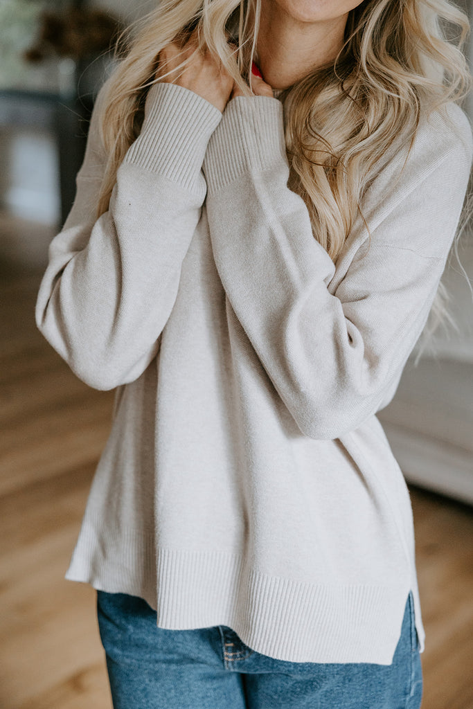 Soft Touch Spring Sweater - Oat