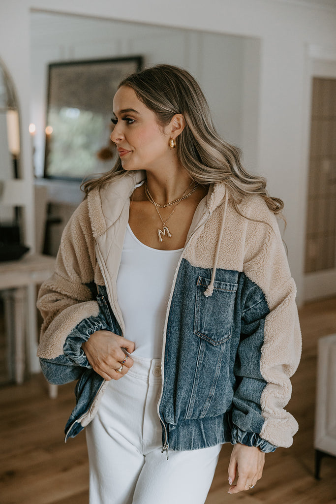 Denim Sherpa Jacket