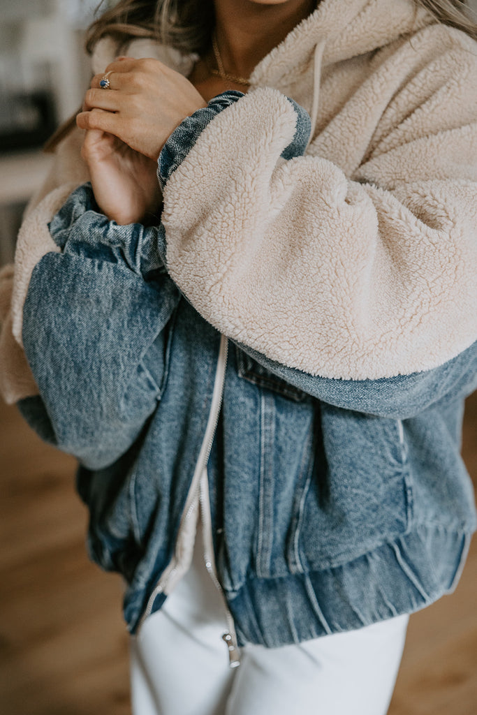 Denim Sherpa Jacket