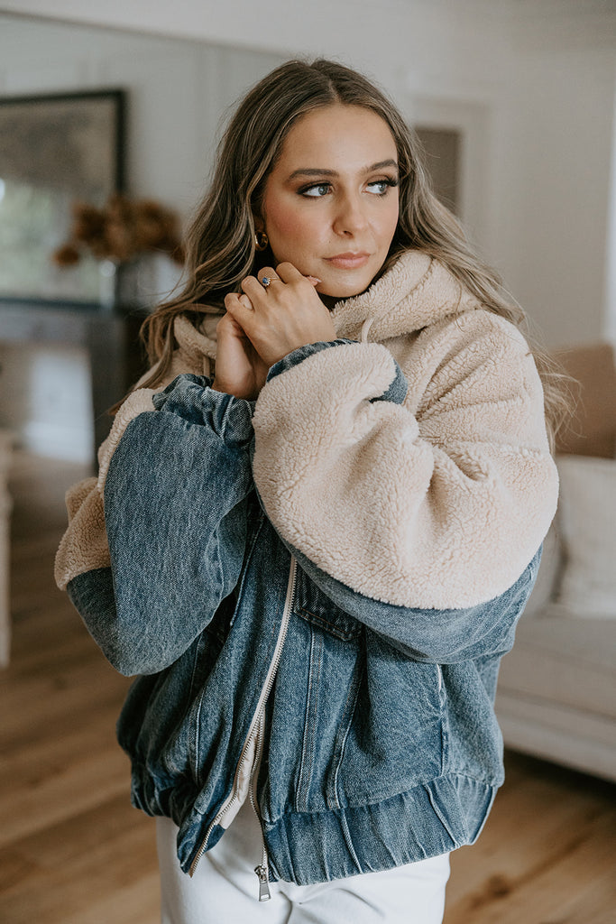 Denim Sherpa Jacket