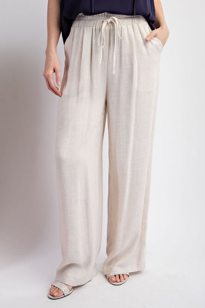 HGps8w Wide Leg Linen Pants for Women Summer High Waist Button Split Thigh  Loose Casual Flowy Palazzo Pants : : Clothing, Shoes & Accessories