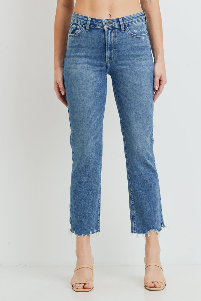 High Rise Vintage Straight - Medium Denim