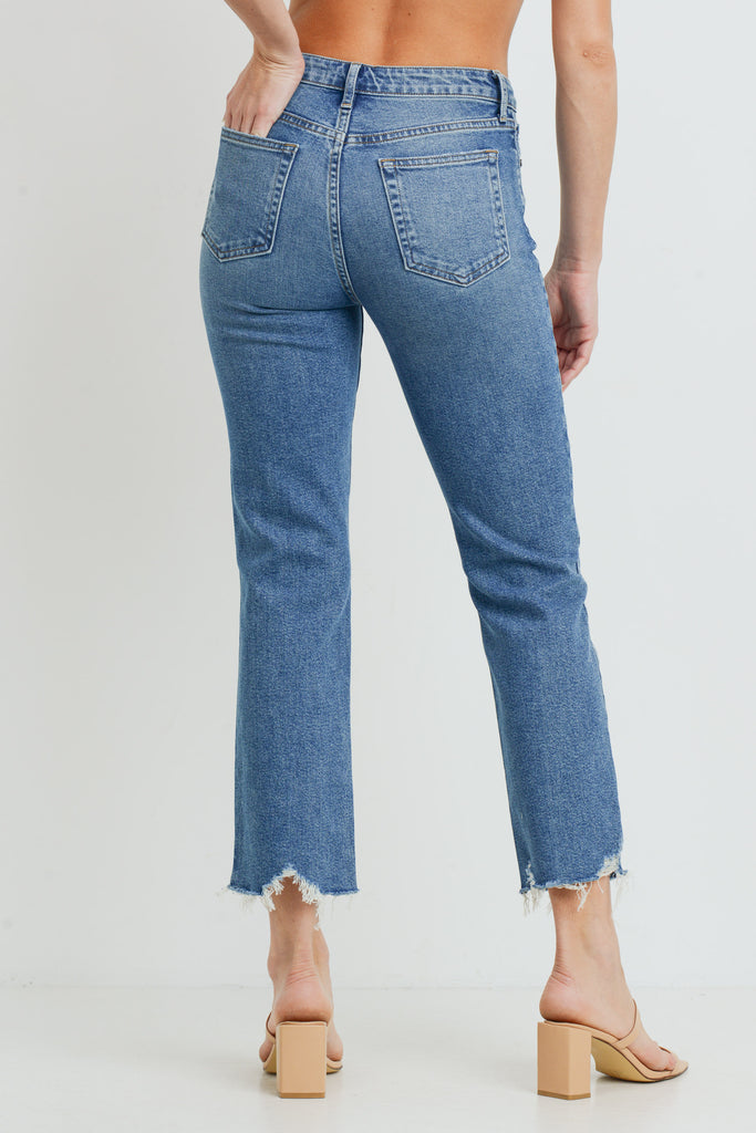 High Rise Vintage Straight - Medium Denim